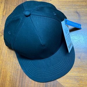 Little Prince   Black high brim flat hat